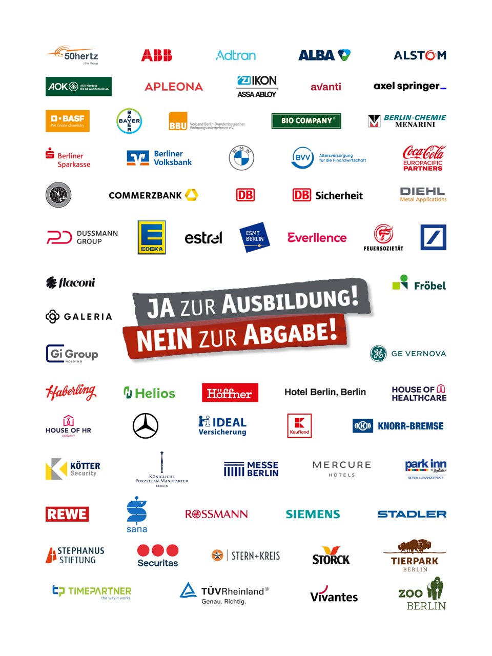 JA zur Ausbildung - NEIN zur Abgabe!